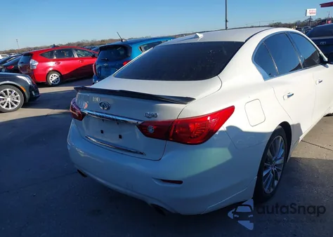 2014 Infiniti Q50 Premium from USA, damaged, VIN JN1BV7APXEM681186
